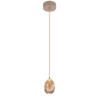 Highlight Dimbare 1-lichts hanglamp Champagne Egg met geïntegreerde LED