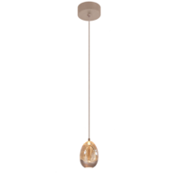 Highlight Dimbare 1-lichts hanglamp Champagne Egg met geïntegreerde LED