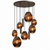 Masterlight 10-lichts hanglamp Carta Trendy - Run | Ø 70 cm