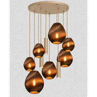 Masterlight 10-lichts hanglamp Carta Trendy - Run | Ø 70 cm