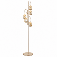 Highlight Dimbare 5-lichts vloerlamp Champagne Egg met geïntegreerde LED - Copy