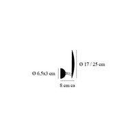 Catellani & Smith Dimbare wandlamp Lederam W1 17 met geïntegreerde LED