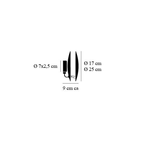 Catellani & Smith Dimbare wandlamp Lederam W 25 met geïntegreerde LED