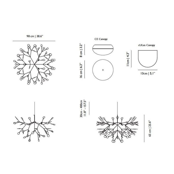Moooi Dimbare hanglamp Heracleum III Large met geïntegreerde LED