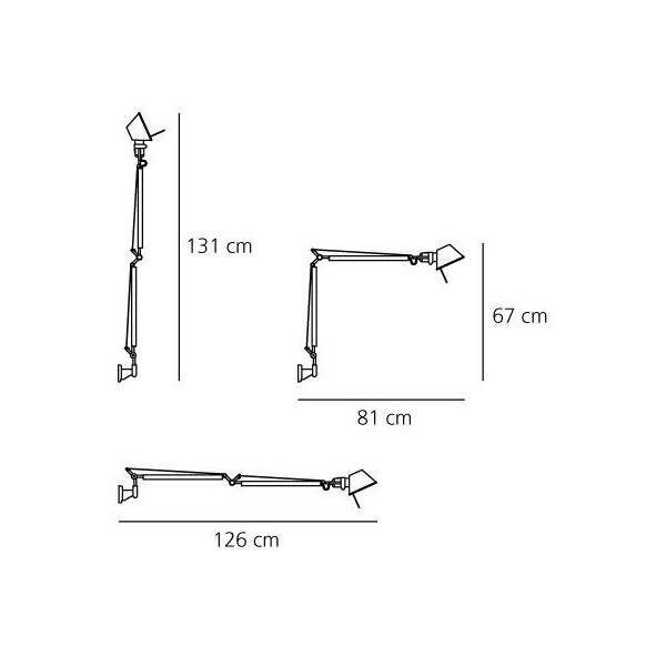 Artemide Wandlamp Tolomeo Parete