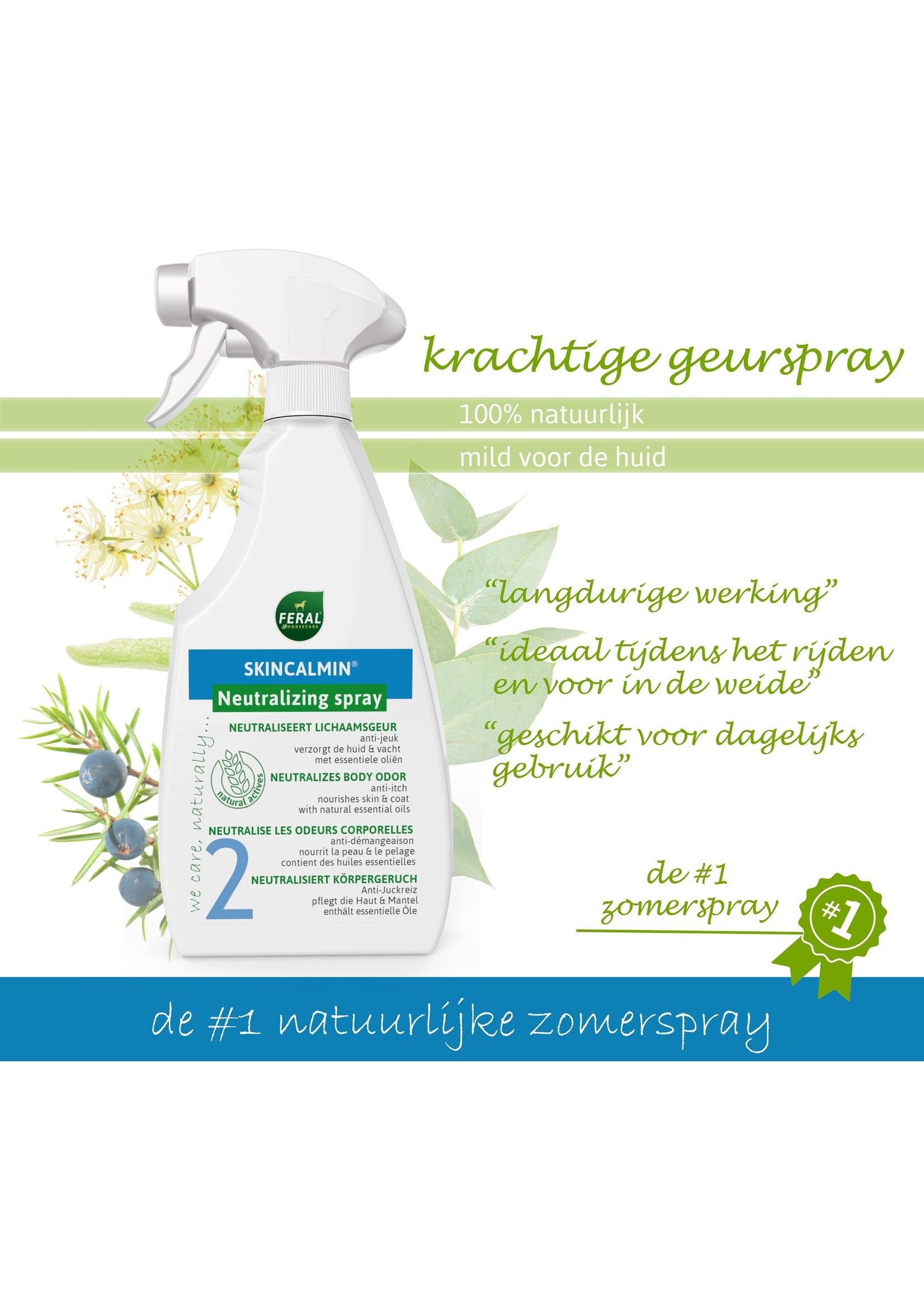 Skincalmin Skincalmin Neutralizing Spray neutraliseert lichaamsgeur