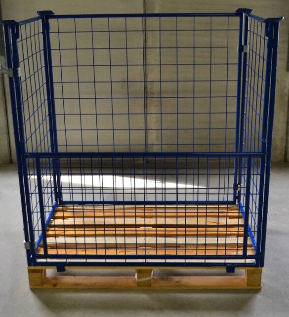 Cage Container steel H1200mm folding window