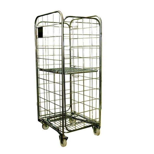 Nestable Roll Container with 4 sides