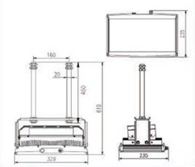 LED Floodlight High Bay Philips LED Chips 70W 5600 lumen
