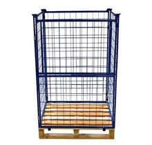 Cage Container steel H1600mm folding window for industrial pallet