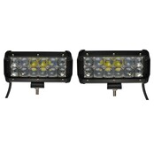 LED 36W set 2 pièces Lampe de travail 5D Bar Beam CREE Chip 4900lm 6000K IP65