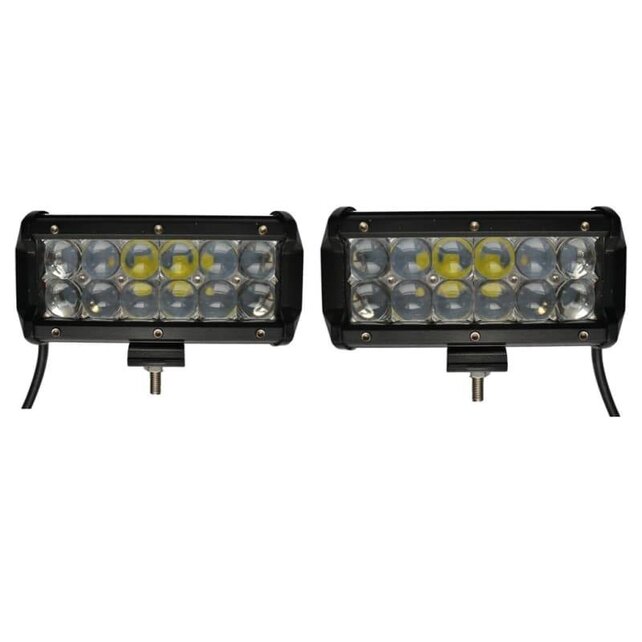 LED Worklamp 36W set of 2 pieces 5D Floodlight Bar CREE Chip 4900lm 6000K IP68