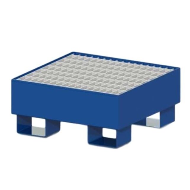 Lekbak van Staal Vatenlekbak Opvangbak met Rooster / 1 Vat