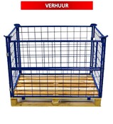 Opzetrand staal H800mm klapraam en europallet VERHUUR