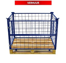 Opzetrand staal H800mm klapraam en europallet VERHUUR