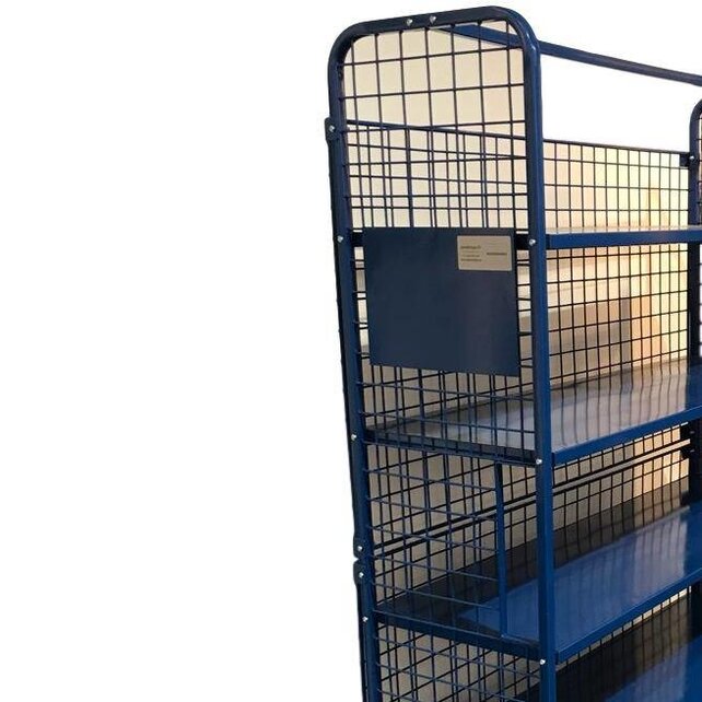 Order Picking Mesh Shelf Trolley Rollcontainer