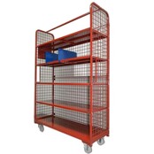 Order Picking Mesh Shelf Trolley Rollcontainer