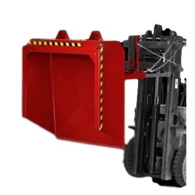 Godet Pelle basculante en acier 1500L pour chariot élévateur