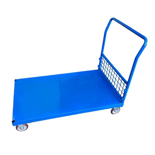 Bakwagen met gaaswanden plateauwagen 500kg laag model- Plateaukarretje