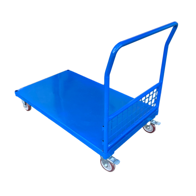 Bakwagen met gaaswanden plateauwagen 500kg laag model- Plateaukarretje