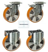 Zwaar last Wielen set kiepbakken PU wielen 160 mm diameter