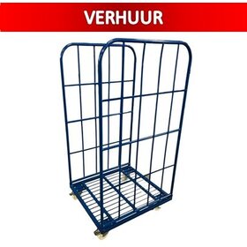 Rolcontainer 2/3 heks demonteerbaar (H) 1530 mm  poedercoating RAL5010 VERHUUR