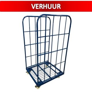 Rolcontainer 2/3 heks demonteerbaar (H) 1530 mm  poedercoating RAL5010 VERHUUR