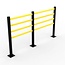 d-flexx Traffic barrier SAFETY FENCE 4 beams d-flexx Delta 1600 mm