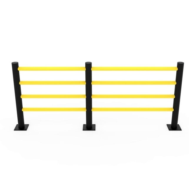 Traffic barrier SAFETY FENCE 4 beams d-flexx Delta 1600 mm