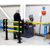 Traffic barrier MACHINE PROTECTIVE FENCE d-flexx FOXTROT