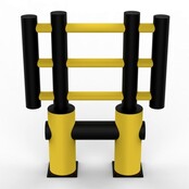 Traffic barrier MACHINE PROTECTIVE FENCE d-flexx KILO