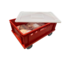 SalesBridges Crate box for meat 60x40x20 cm Euro E2 open handle