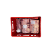 Crate box for meat 60x40x20 cm Euro E2 open handle