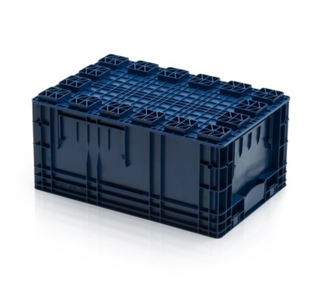 R-KLT Universeel 40x30x28 Eurobox KLT Bakken met Verstevigde Rasterbodem