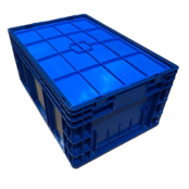 R-KLT Bac de rangement Bleu Fond de grille renforcé