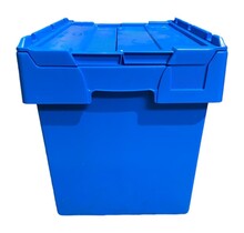 ALC krat 60x40x44 cm Eurobox ALC Bakken blauw met deksel