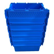 ALC krat 60x40x44 cm Eurobox ALC Bakken blauw met deksel