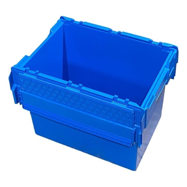 ALC krat 60x40x44 cm Eurobox ALC Bakken blauw met deksel