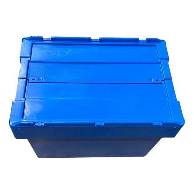 ALC krat 60x40x44 cm Eurobox ALC Bakken blauw met deksel