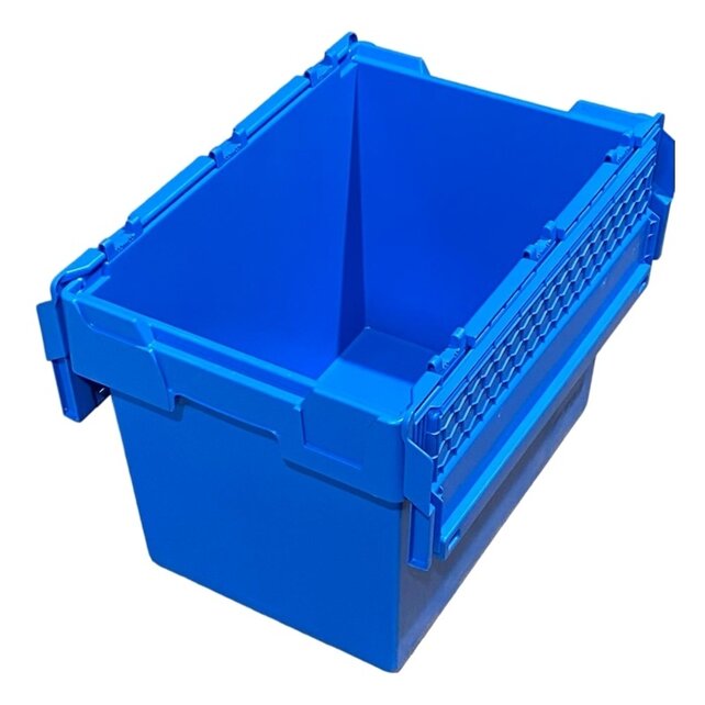 ALC krat 60x40x44 cm Eurobox ALC Bakken blauw met deksel