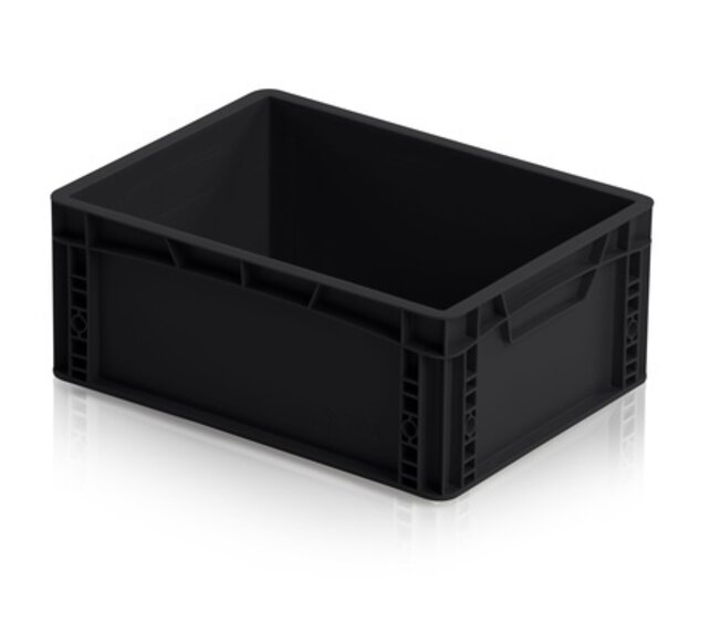 ESD Crates 40x30 cm various heights ESD Euro Container Eurobox black