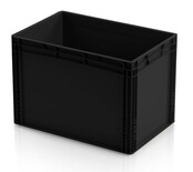 ESD Crates 60x40 cm various heights ESD Euro Container Eurobox black
