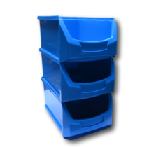 Magazijnbak Kunststof C PP 35x21.3x15cm Blauw Plastic Gripbakken