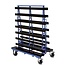 SalesBridges Platenwagen dubbelzijdige belading extra breed plateau van 40 cm
