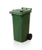 Plastic Rollcontainers Dustbins Minicontainer  on Wheels 120L Red