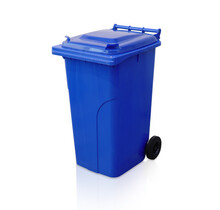 Plastic Rollcontainers Dustbins Minicontainer  on Wheels 240L  Red Blue