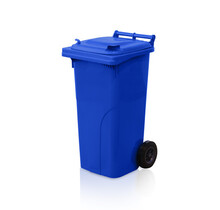 Afvalcontainer  Kliko 120L Blauw Minicontainer Vuilnisbakken Op Wielen