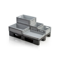 Eurobox Universal 80x60x22 cm open handle Eurocontainer KLT box