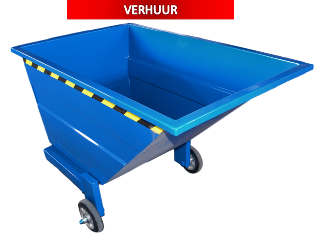 Chariot-benne basculant 600L sur 3 roues usage manuel LOCATION