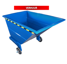Chip Container 800L with wheels Tipper Container CW-model RENTAL